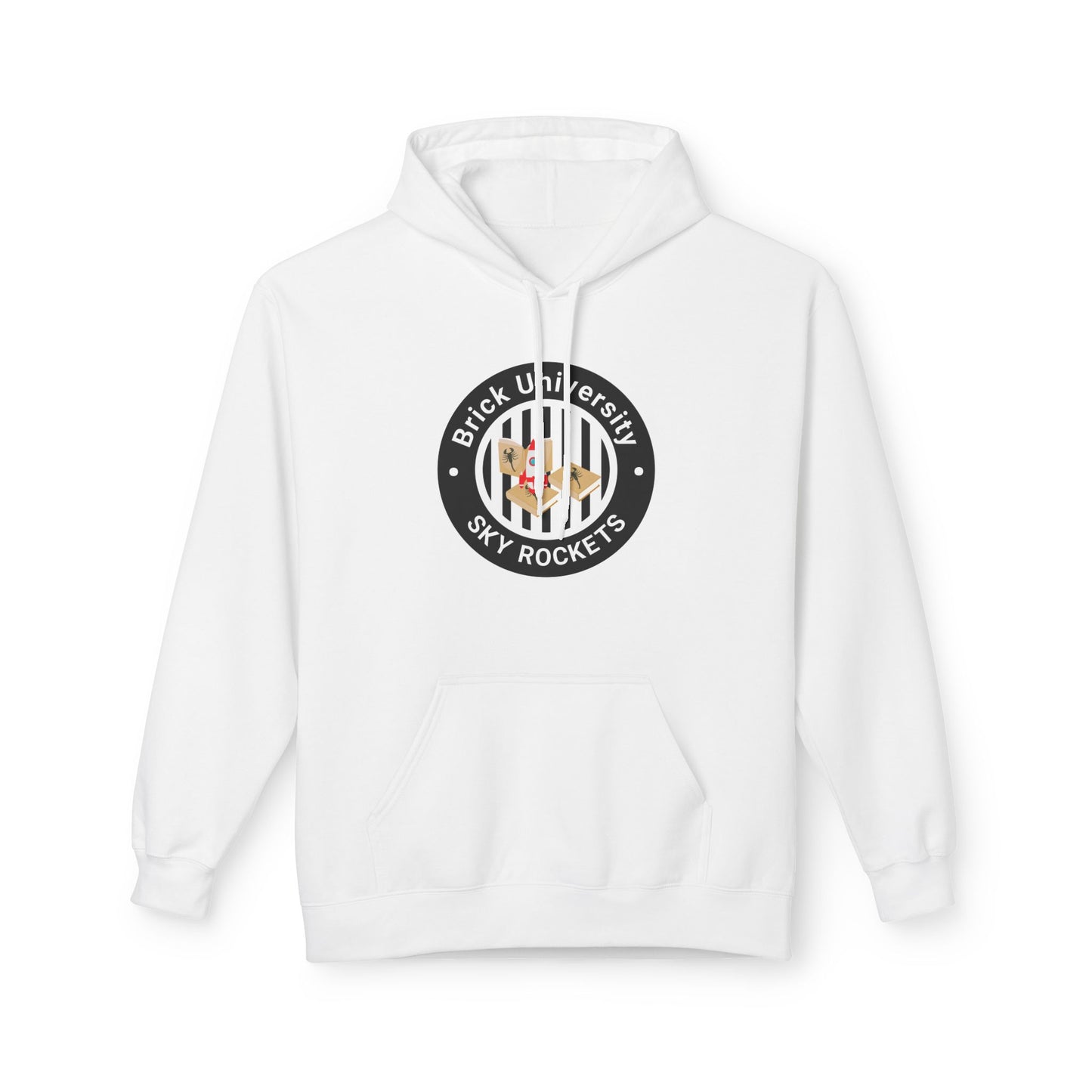 Brick University (Black-outside) Hoodie