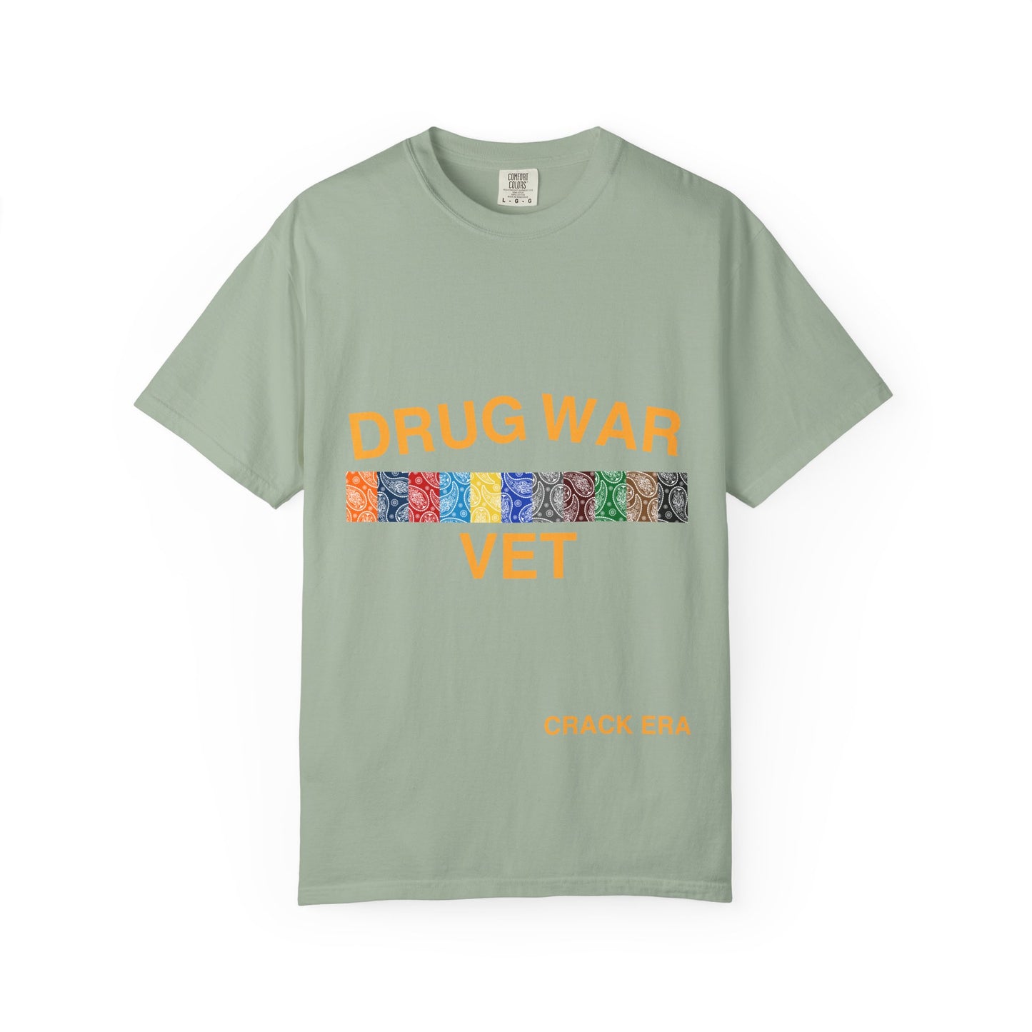 Drug War Vet T-Shirt – 'Crack Era' Retro Patch Graphic Tee