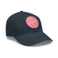 Let's Go Jesus -  Hat with Leather Patch (Round)