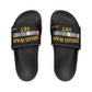 Drug War Vet - Slide Sandals — White Removable‑Strap Slides