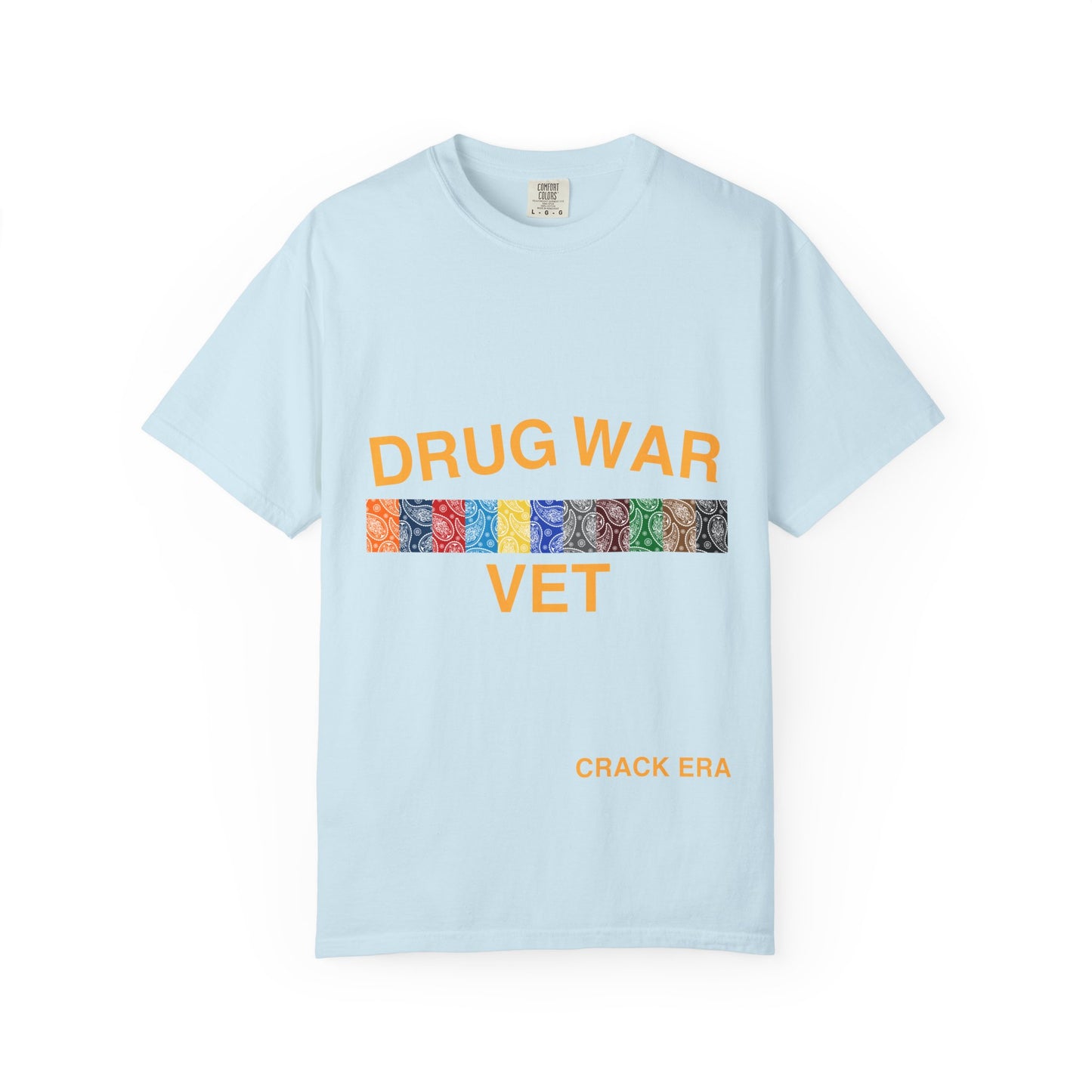 Drug War Vet T-Shirt – 'Crack Era' Retro Patch Graphic Tee