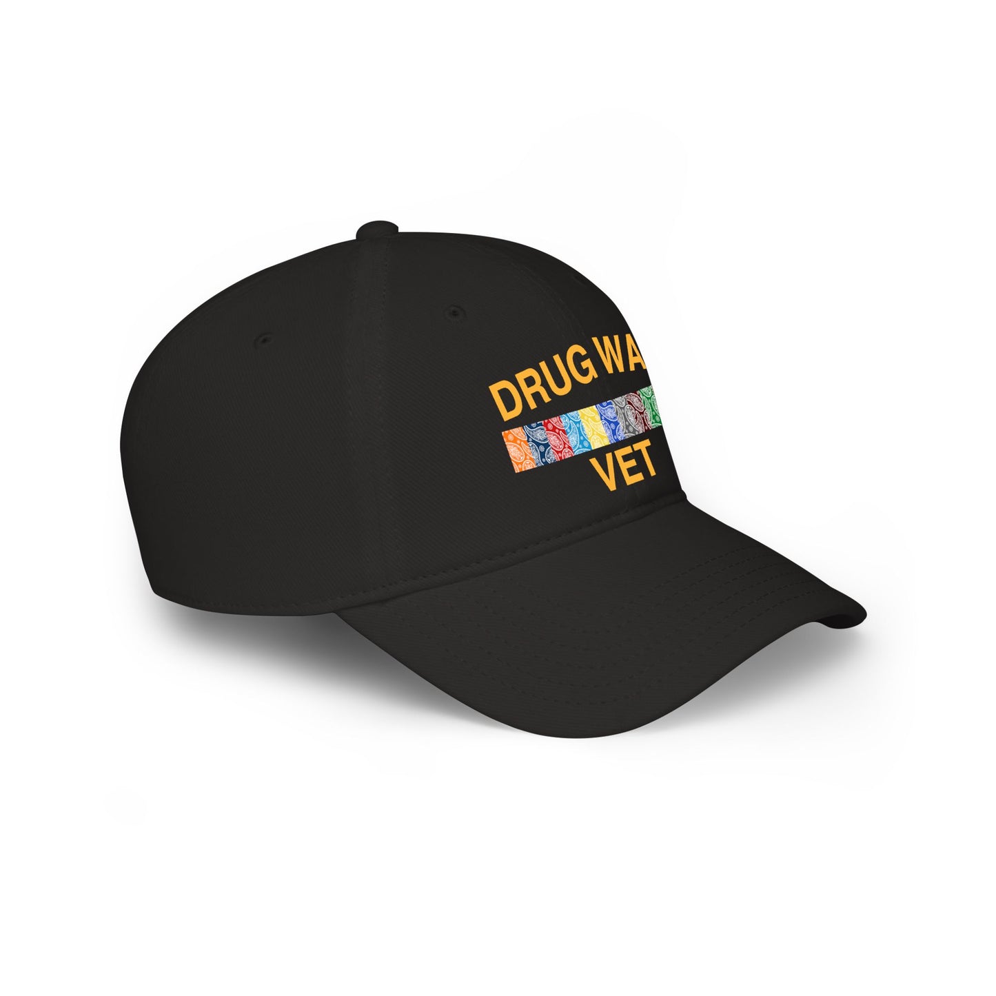 Drug War Vet Baseball Cap — Military Ribbon Veteran Hat