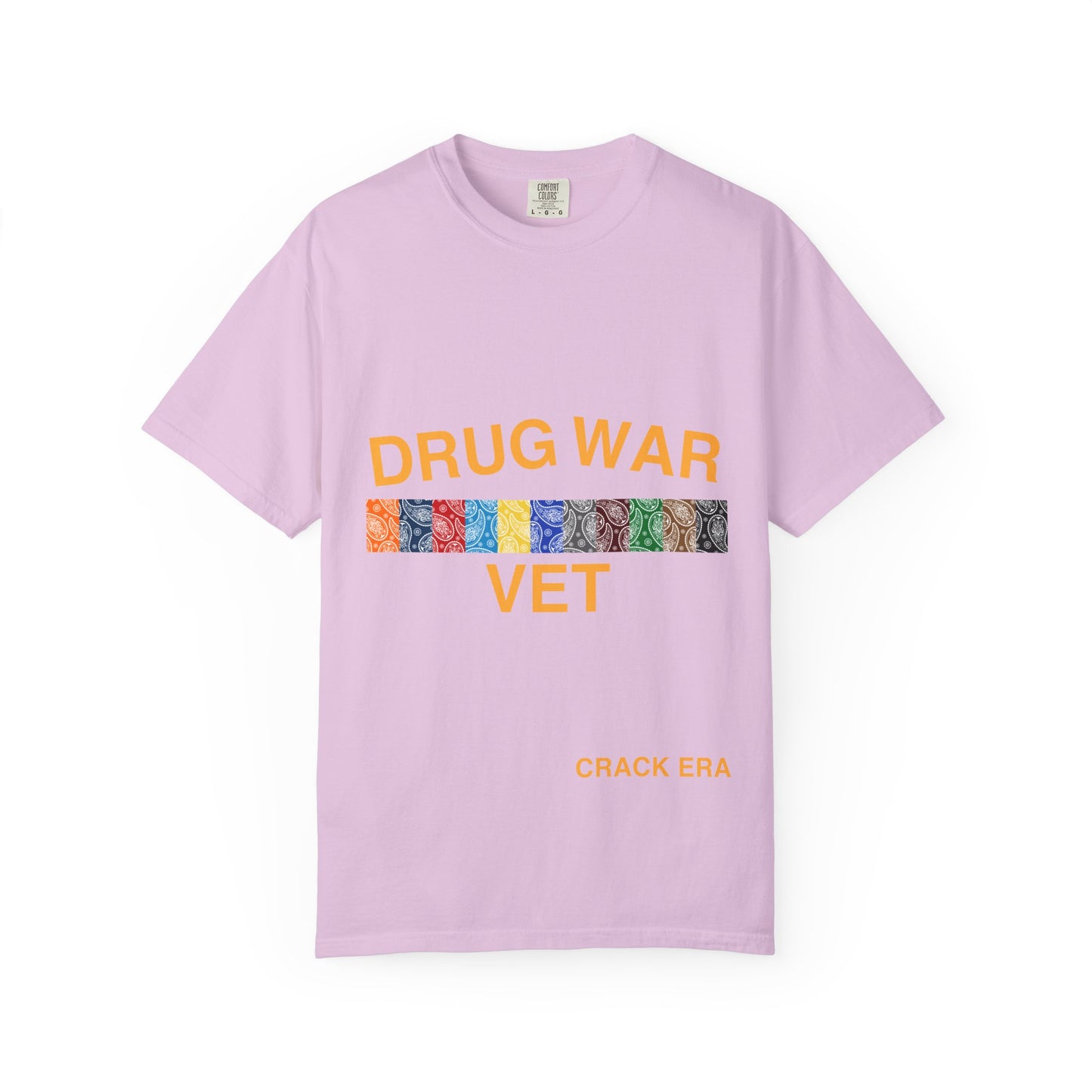 Drug War Vet T-Shirt – 'Crack Era' Retro Patch Graphic Tee