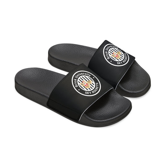 Brick University (Black Design) - Men's Slide Sandals