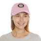 Brick University (Black Design) - Hat with Leather Patch (Round)