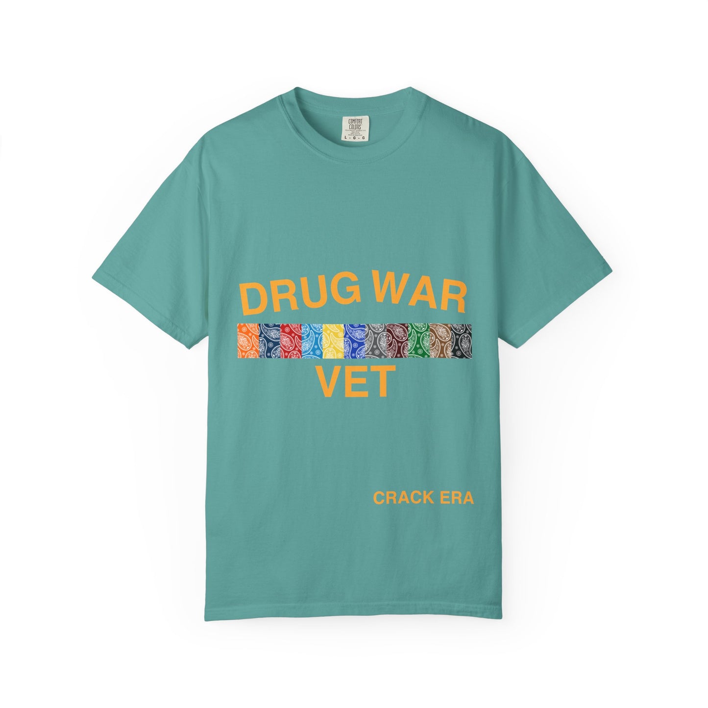 Drug War Vet T-Shirt – 'Crack Era' Retro Patch Graphic Tee