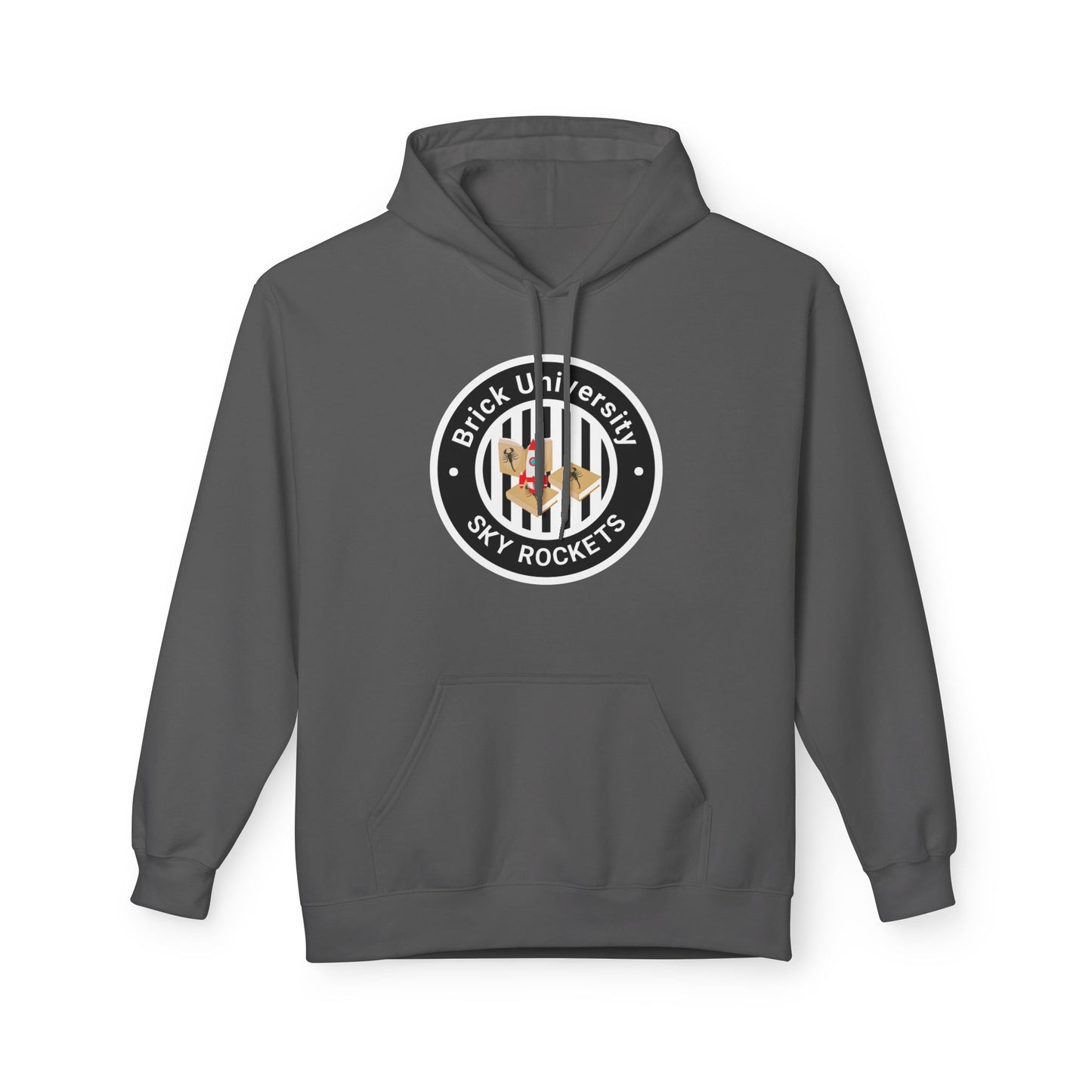 Brick University (Black-outside) Hoodie