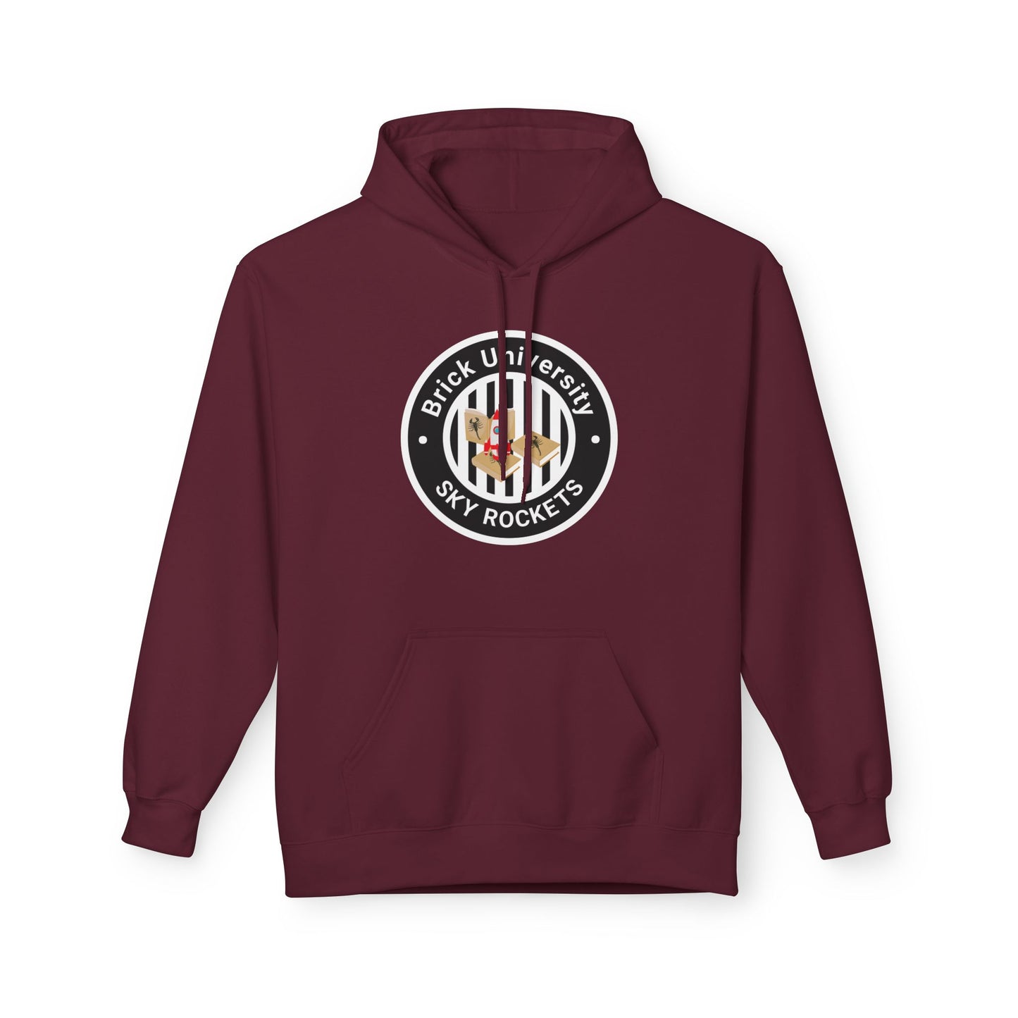Brick University (Black-outside) Hoodie