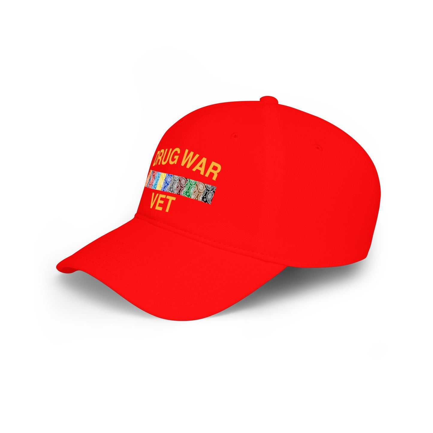 Drug War Vet Baseball Cap — Military Ribbon Veteran Hat