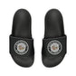 Brick University (Black Design Behind Bars) - Men's Slide Sandals