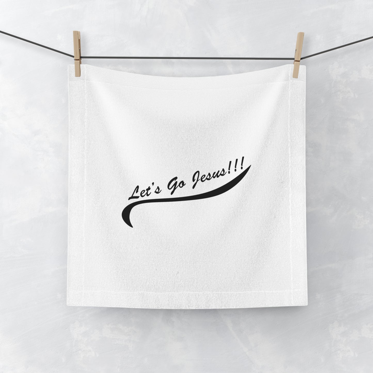 Let's Go Jesus - Face Towel