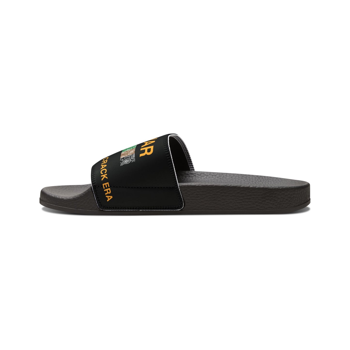 Drug War Vet - Slide Sandals — White Removable‑Strap Slides