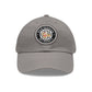 Brick University (Black Design) - Hat with Leather Patch (Round)