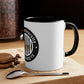 Brick University (Black Design Behind Bars) - Accent Coffee Mug, 11oz