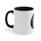 Brick University (Black Design Behind Bars) - Accent Coffee Mug, 11oz