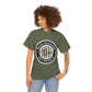 Brick University (Black Design Behind Bars) - Unisex Heavy Cotton Tee