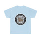 Brick University (Black Design Behind Bars) - Unisex Heavy Cotton Tee