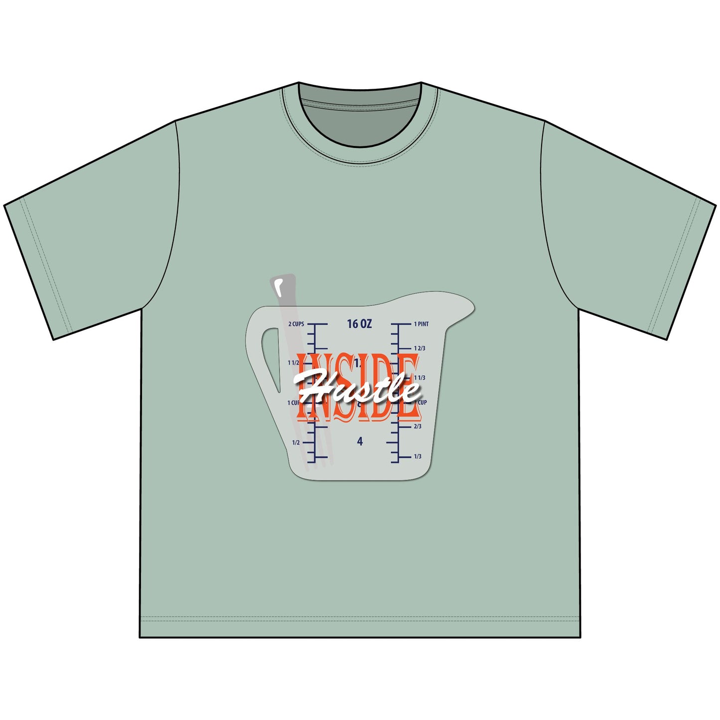 Inside Hustle Cup Logo - Heavyweight Tee
