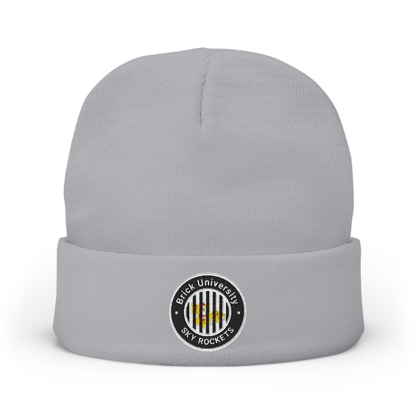 Brick University (Black Behind Bars) Knit Beanie