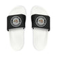 Brick University (Black Design Behind Bars) - Men's Slide Sandals