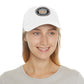 Brick University (Black Design) - Hat with Leather Patch (Round)