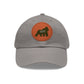 806 Pound Gorilla -  Hat with Leather Patch (Round)