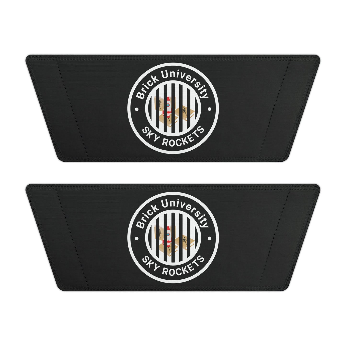 Brick University (Black Behind Bars) - Slide Sandals — Removable‑Strap Slides