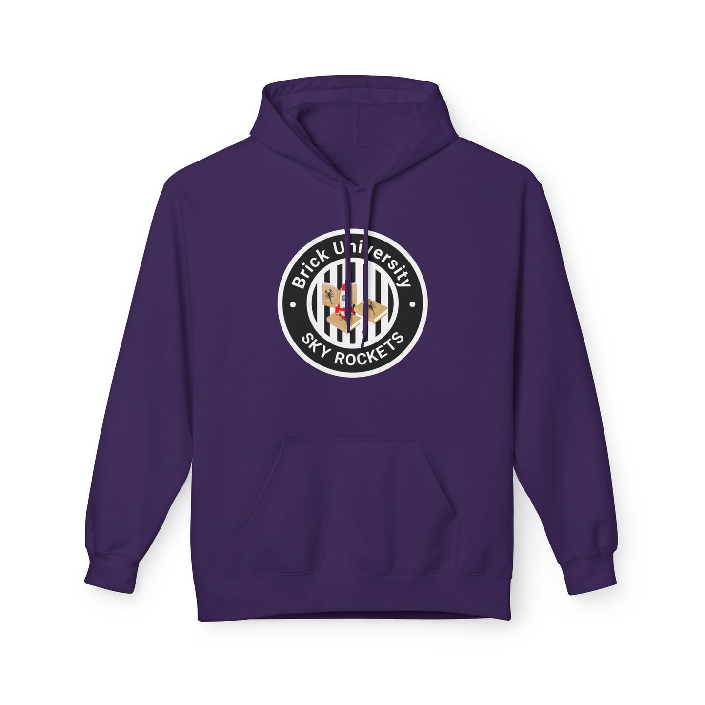 Brick University (Black-outside) Hoodie