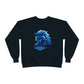 Wolf Playing Chess (Blue Team) - Unisex EcoSmart® Crewneck Sweatshirt