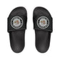 Brick University (Black Behind Bars) - Slide Sandals — Removable‑Strap Slides
