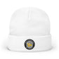 Brick University (Black-outside) Knit Beanie