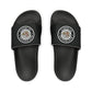 Brick University (Black Design Behind Bars) - Men's Slide Sandals