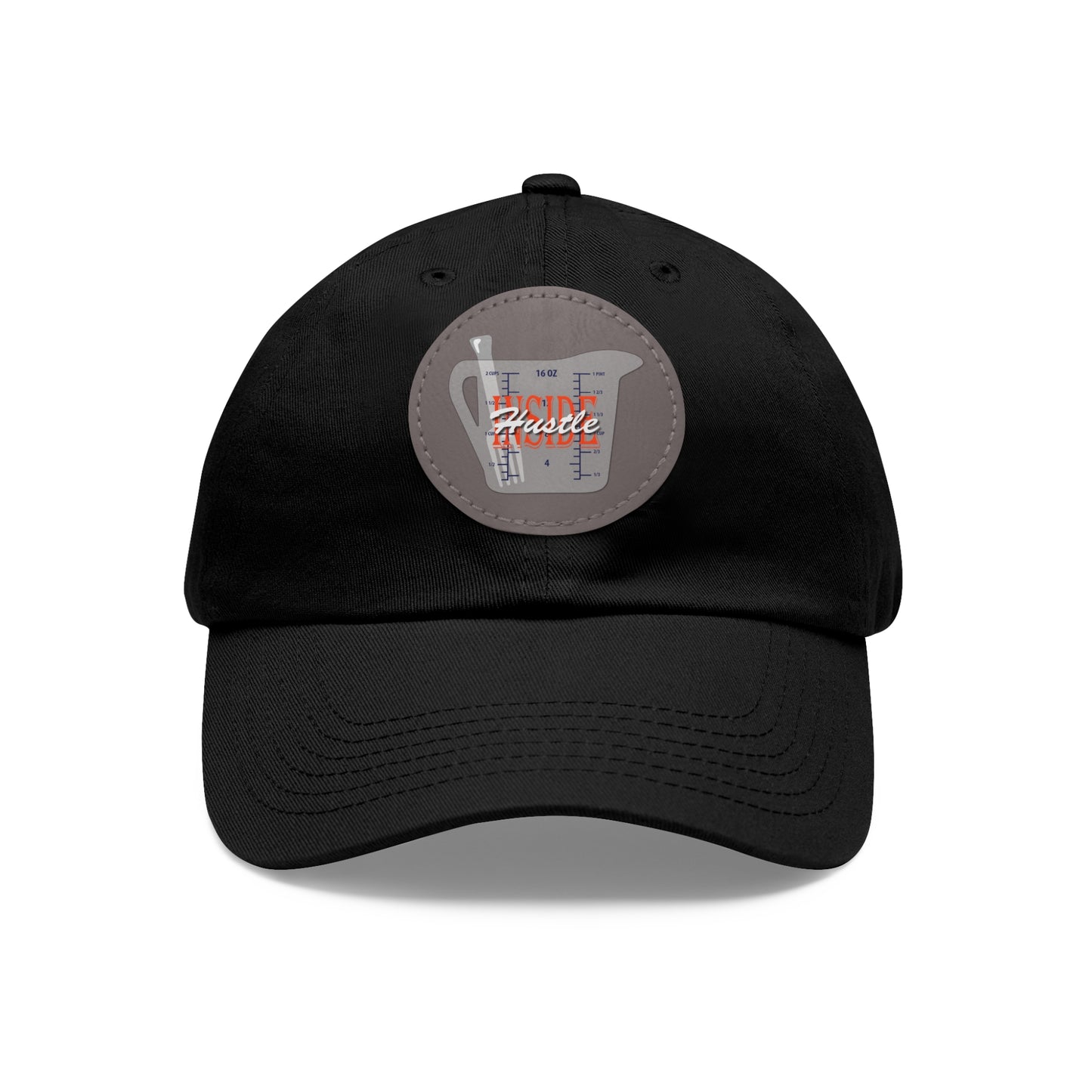 Inside Hustle -  Hat with Leather Patch (Round)