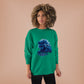 Wolf Playing Chess (Blue Team) - Unisex EcoSmart® Crewneck Sweatshirt