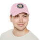 Brick University (Black Design) - Hat with Leather Patch (Round)