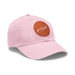 Let's Go Jesus -  Hat with Leather Patch (Round)