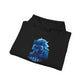 Wolf Playing Chess (Blue Team) - Unisex Heavy Blend™ Hooded Sweatshirt