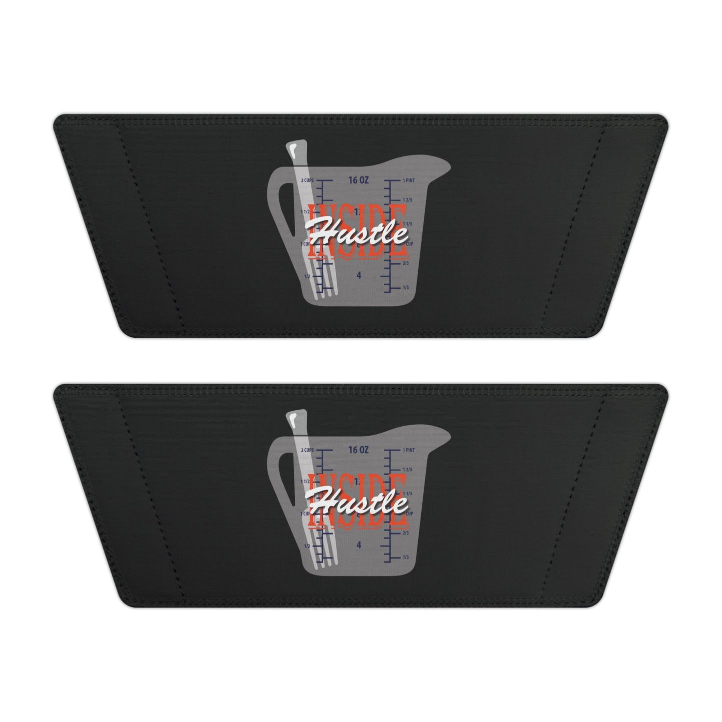 Inside Hustle Cup Logo - Men's Removable-Strap Sandals — White Slide Sandals with Medical IV Drip Graphic