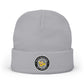 Brick University (Black-outside) Knit Beanie
