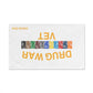 Drug War Vet Hand Towel — Veterans Recovery Tribute Towel with Colorful Bandana Strip (Crack Era)