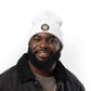 Brick University (Black-outside) Knit Beanie