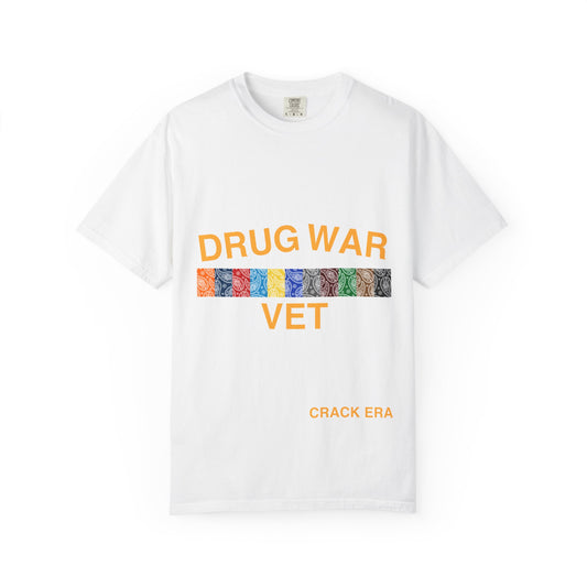 Drug War Vet T-Shirt – 'Crack Era' Retro Patch Graphic Tee