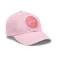 Let's Go Jesus -  Hat with Leather Patch (Round)