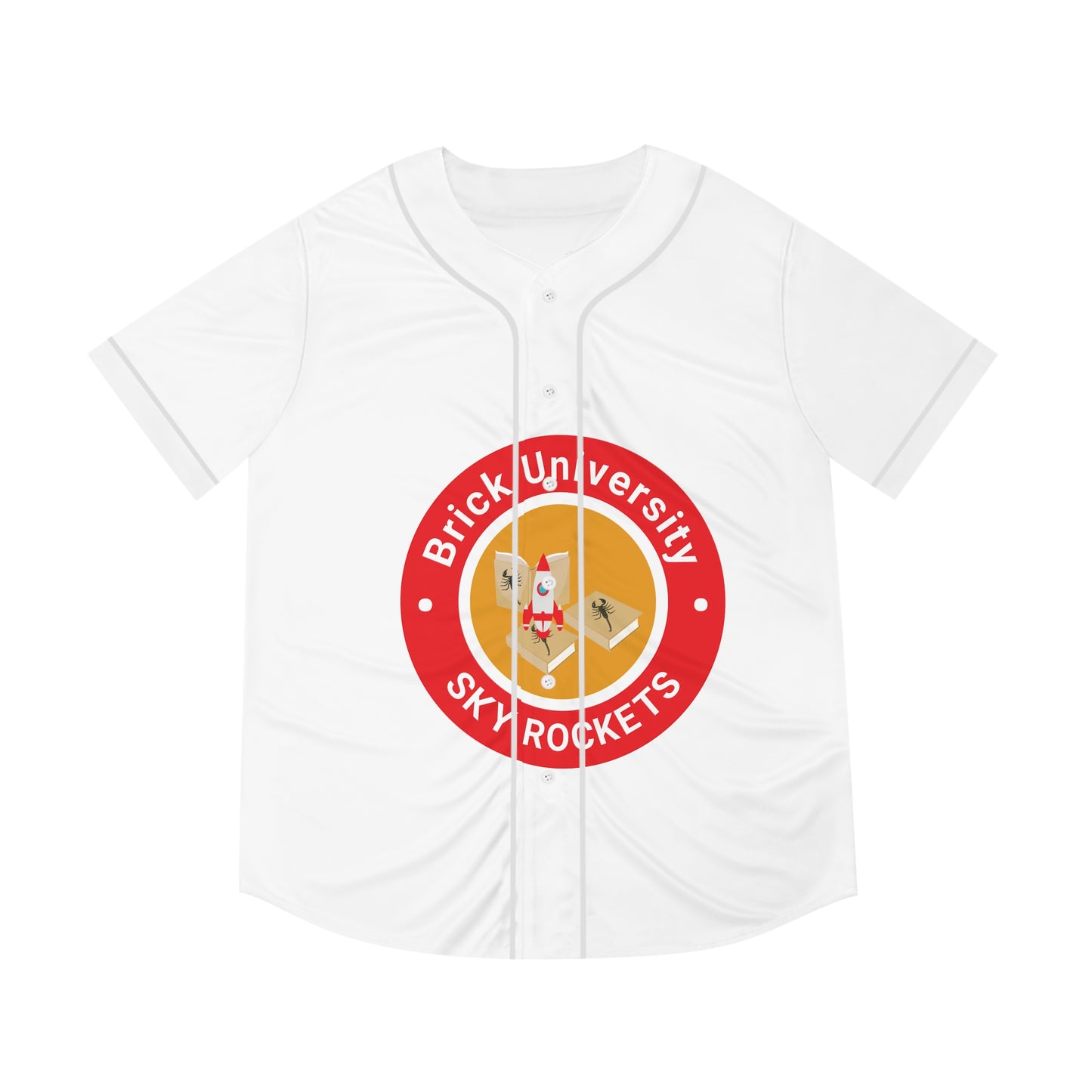 Brick University Logo - Baseball Jersey