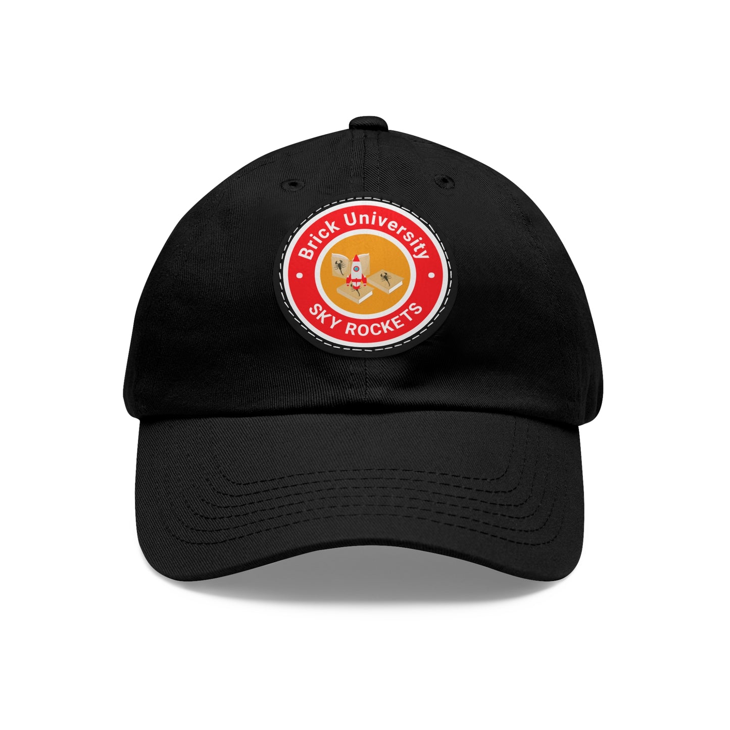 Brick University -  Hat with Leather Patch (Round)