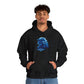 Wolf Playing Chess (Blue Team) - Unisex Heavy Blend™ Hooded Sweatshirt