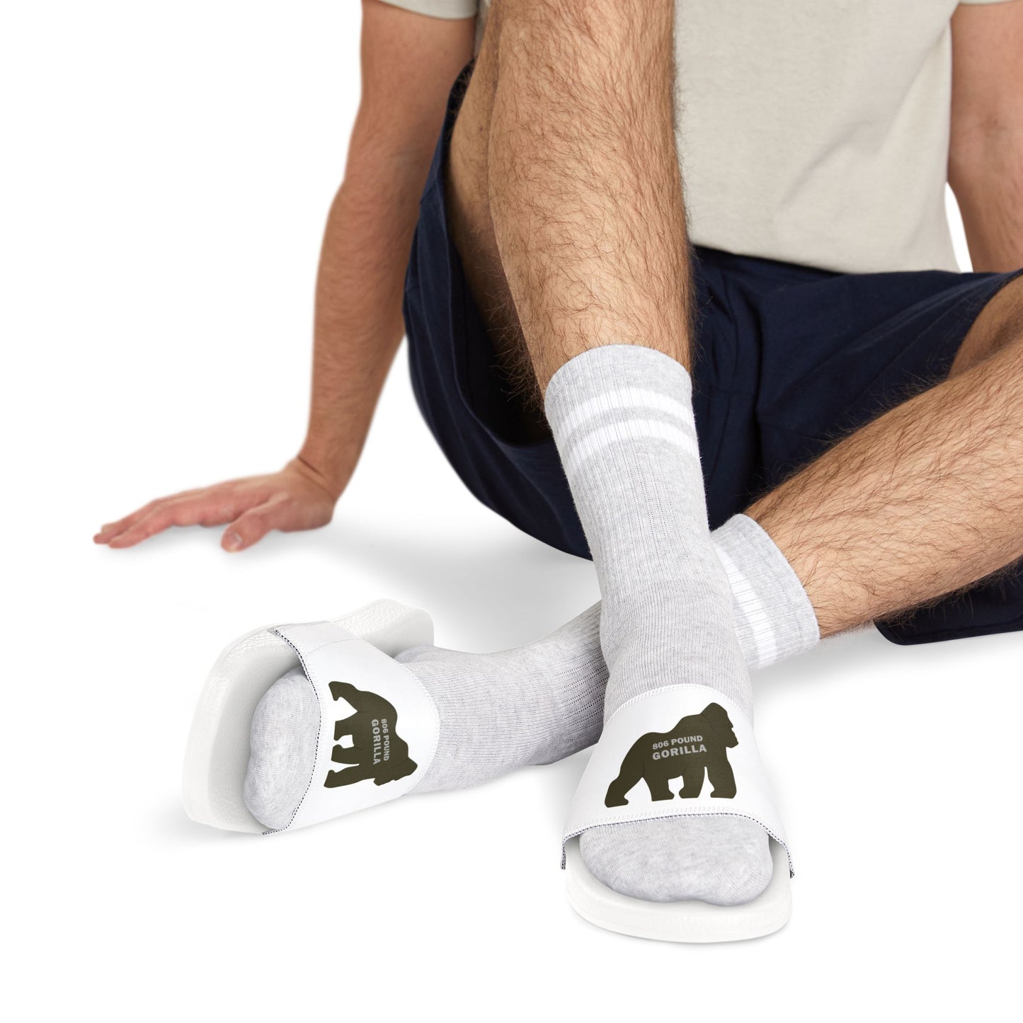 806 Pound Gorilla - Slide Sandals — Removable‑Strap Slides