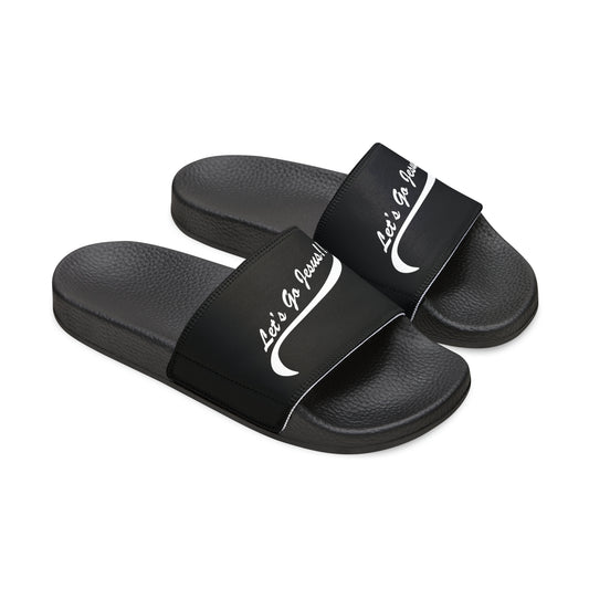 Let's Go Jesus - Men's Slide Sandals