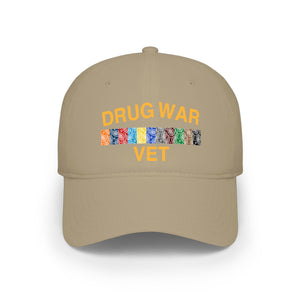 Drug War Vet Baseball Cap — Military Ribbon Veteran Hat
