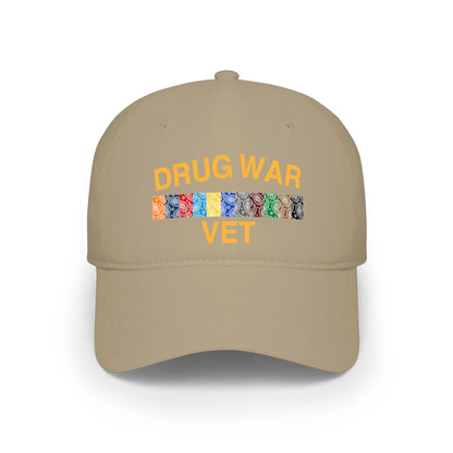 Drug War Vet Baseball Cap — Military Ribbon Veteran Hat